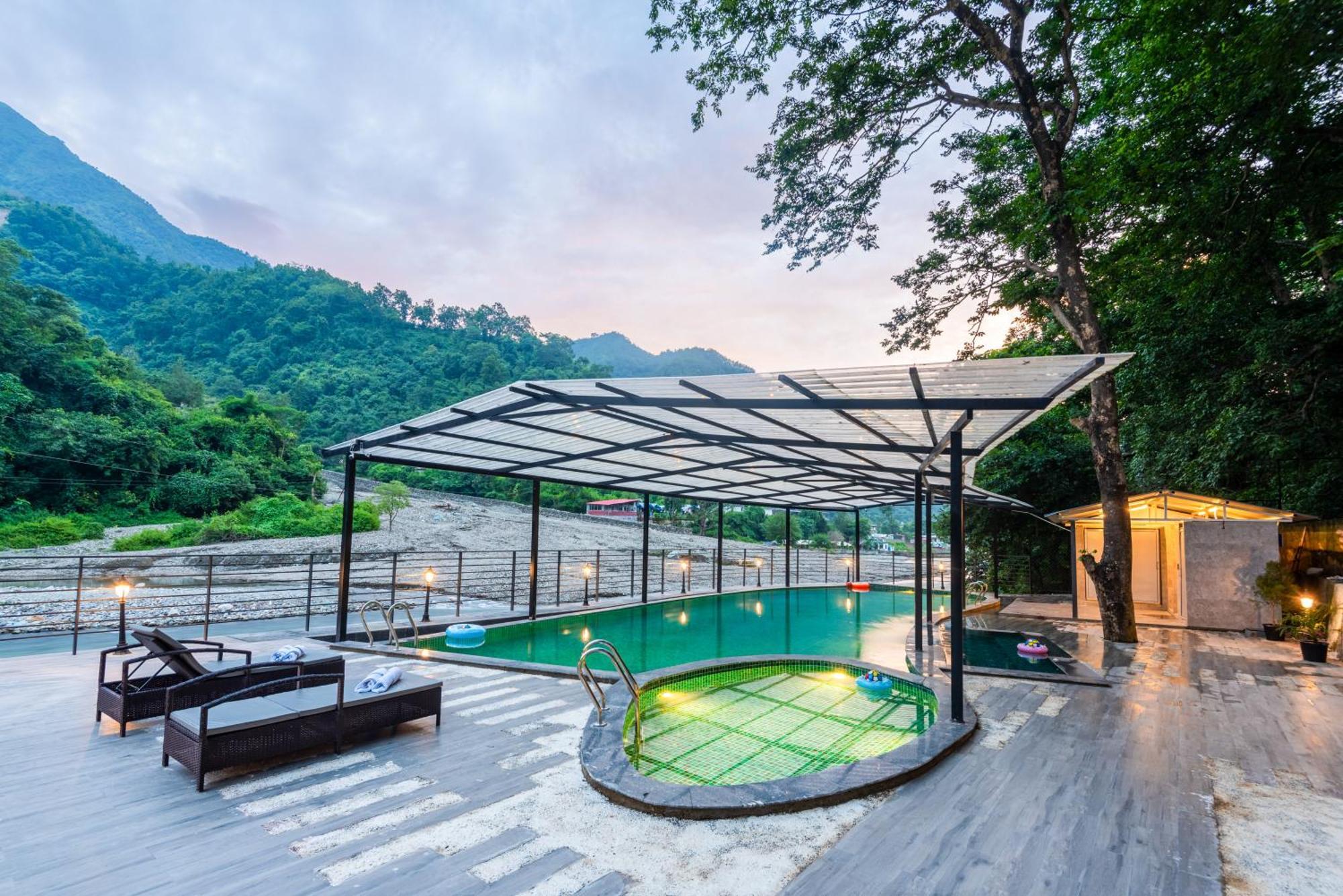 Dls Divine River Resort And Spa, Rishīkesh Exterior foto